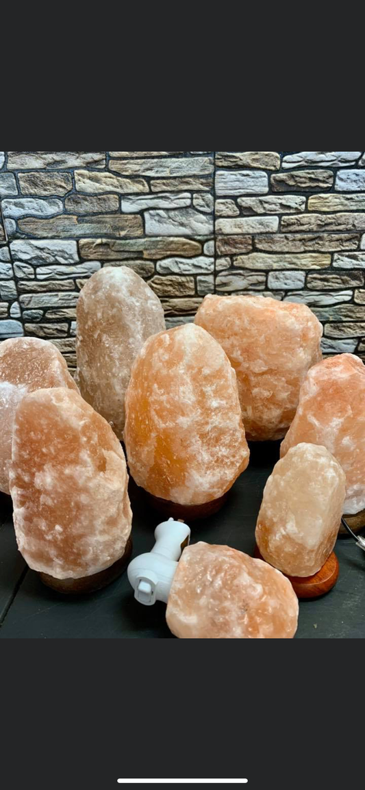 Himalayan salt lamps assorted sizes 💫 Ss